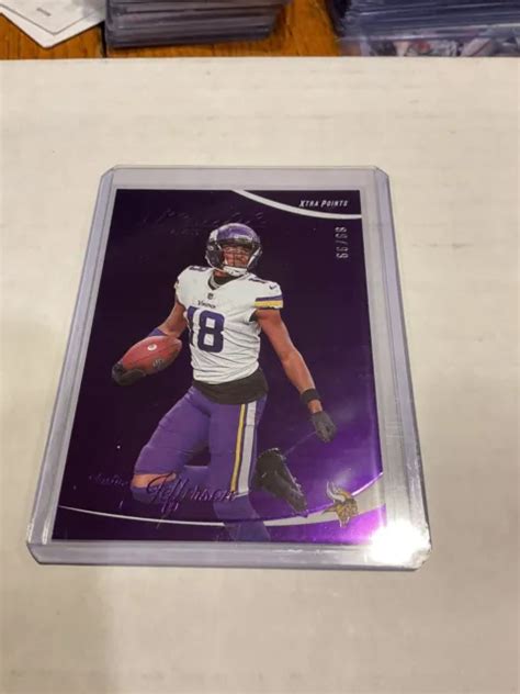 2023 PANINI PRESTIGE 193 Justin Jefferson Xtra Points Purple Color