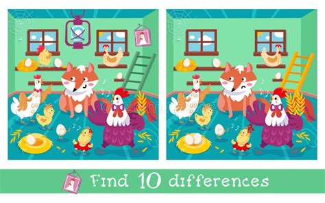 Find 10 Differences Stock Illustrations 736 Find 10 Differences Stock