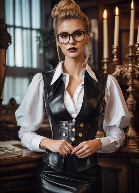 Lexica Stunning Strict Arrogant Looking French Seductress Woman Fashion Model Blonde Hair Bun