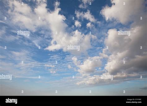 White clouds and blue Stock Photo - Alamy