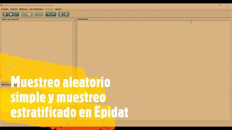 Cómo Realizar El Muestreo Aleatorio Simple Y El Muestreo Sistemático En Epidat Youtube