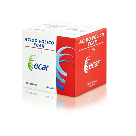 ACIDO FOLICO 1 MG TABLETAS EC CJA X 300 UND Comfacol