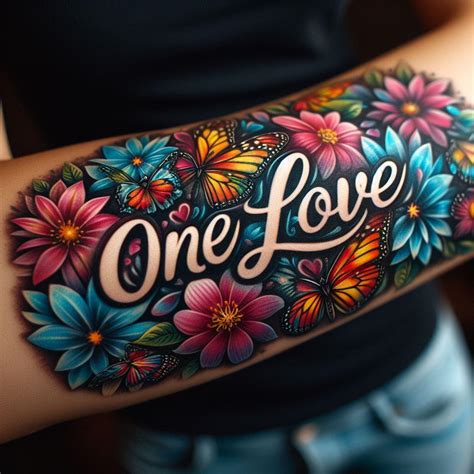 One Love Tattoo: Embracing Unity in Ink - Your Own Tattoo Design ...