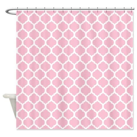 Custom Quatrefoil Shower Curtain Light Blue And White Etsy