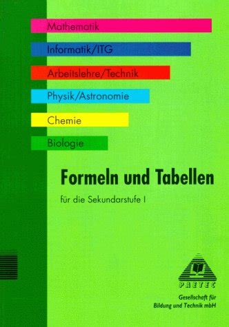 Formeln und Tabellen für Sekundarstufe I Rueger Christoph