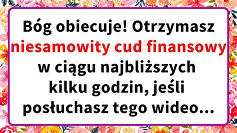 Boże przesłanieBóg obiecuje Otrzymasz niesamowity cud finansowy w