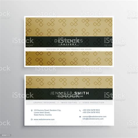 Company Business Card Layout Template Design Stock Illustration