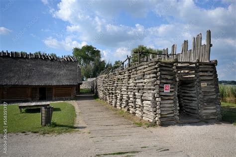 Gr D W Biskupinie Stanowisko Archeologiczne Architektura Park Stary