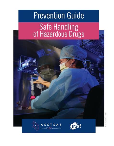 Prevention Guide Safe Handling Of Hazardous Drugs Irsst