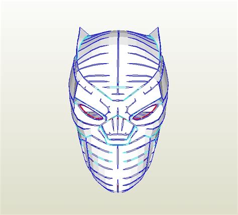 Black Panther Mask Printable Template