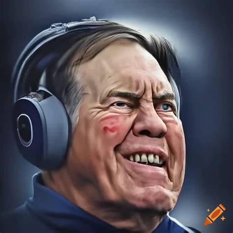 Meme Of Bill Belichick Crying On The Phone On Craiyon