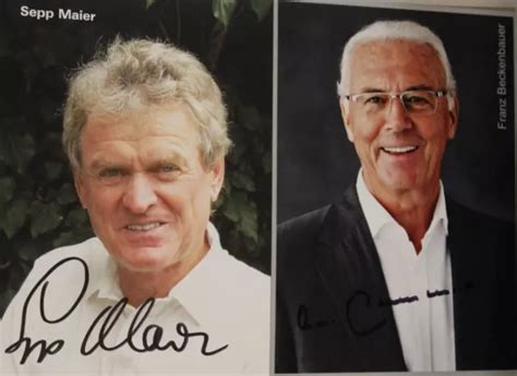 Autogramme Franz Beckenbauer Sepp Maier Fc Bayern M Nchen Fcb Wm