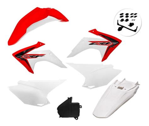 Kit Plastico Crf 230 Adesivo Amx Vermelho Branco Cross