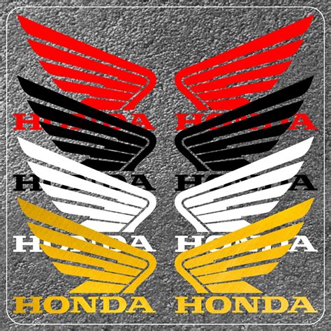 Honda wing Sticker For Motorcycle Decals Vinyl Reflective Holographic ...