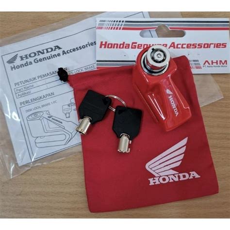 Jual Gembok Cakram Original Honda Ahm Gembok Rem Cakram Shopee