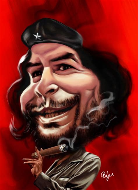 A Caricature Of Ernesto Che Guevara Caricature Caricature Artist