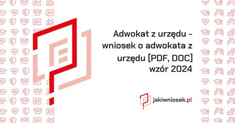 Adwokat Z Urz Du Wniosek O Adwokata Z Urz Du Druk Pdf Doc Wz R