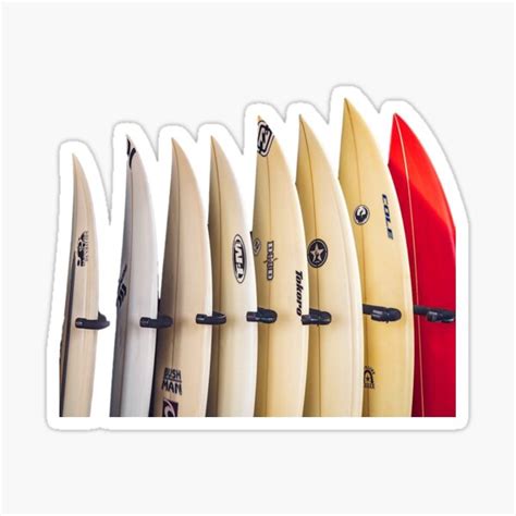 Surfboards Sticker Sticker For Sale By Olivial0624 Redbubble