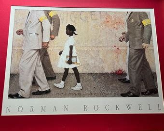 The Problem We All Live With By Norman Rockwell Art Print Out Of Print