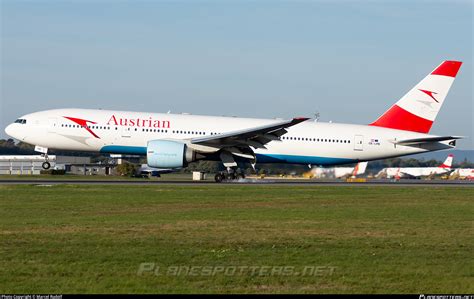 OE LPB Austrian Airlines Boeing 777 2Z9ER Photo By Marcel Rudolf ID