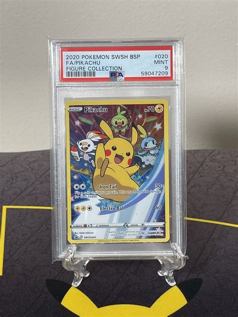 Mavin Full Art Pikachu Promo Swsh Figure Collection Psa Pokemon