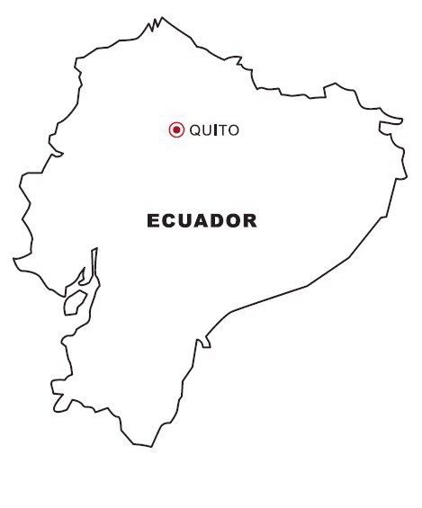 Mapa De Ecuador Para Colorear Colorea Tus Dibujos