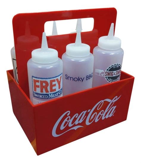 Condiment Bottle And Napkin Caddies W Carrying Handles Promotional