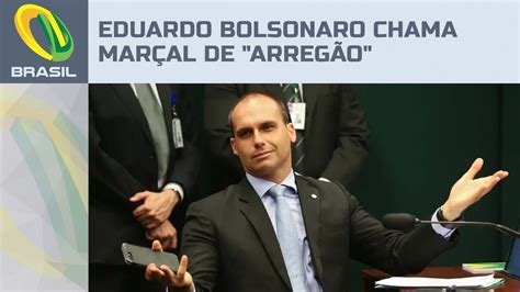 Eduardo Bolsonaro critica Marçal por fugir de entrevista arregão