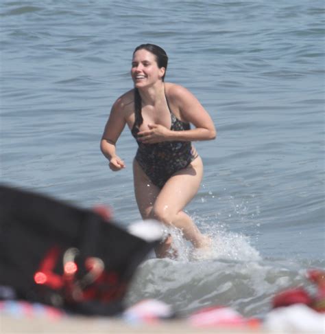 Sophia Bush Tucks Her Titties Away As She Gets Wet In A Swimsuit On The Beach 37