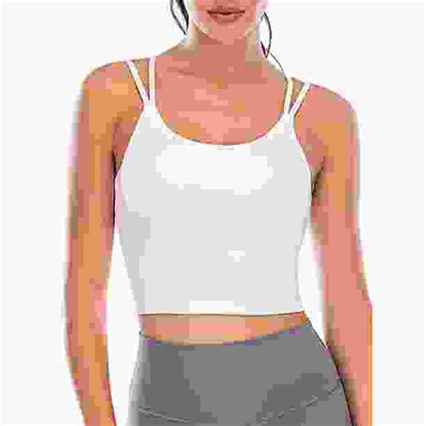 Womens Sling Tube Top Sports Bra Vest Longline Padded Comfortable Sling