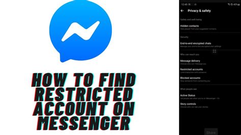 How To Find Restricted Account On Messenger Restricted Accounts On