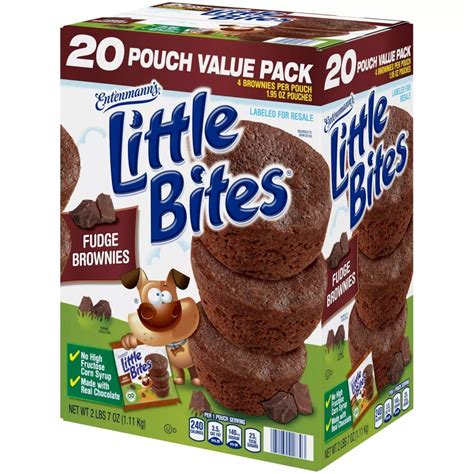 Entenmanns Little Bites Mini Chocolate Fudge Brownies Snack 195 Ounce