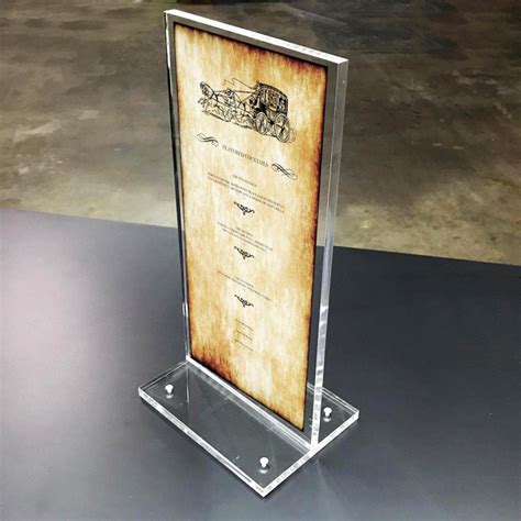 Acrylic Tabletop Sign Holders For Restaurants Bars Nightclubs