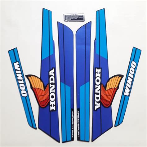 Jual Stiker Striping Motor Honda Win 100 1989 Biru Standar Di Lapak