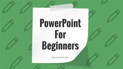 Powerpoint For Beginners ☑️ Youtube