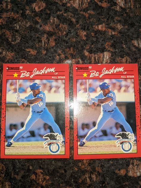 Donruss Bo Jackson Error Card Lot Ebay