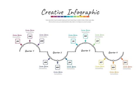 Timeline Hand Drawn For Year Months Infographics All Month