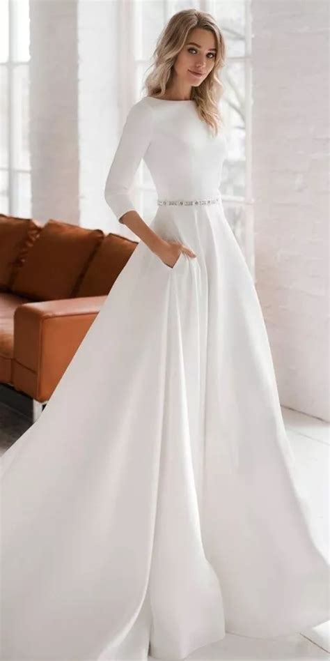 20 Modest Simple Wedding Dresses Smyd