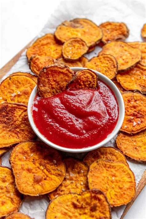 Healthy Air Fryer Sweet Potato Chips Recipe All Things Mamma