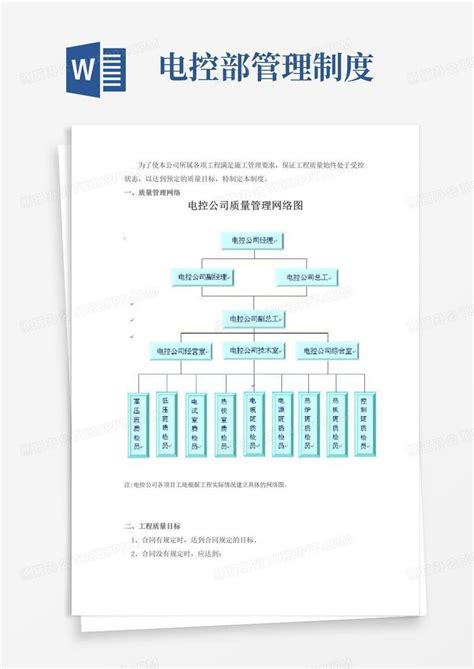 电控公司工程质量管理制度word模板下载编号qvdxmvbb熊猫办公