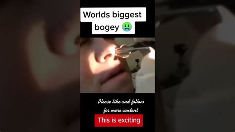 What Is Thaaatworlds Biggest Bogey Youtube