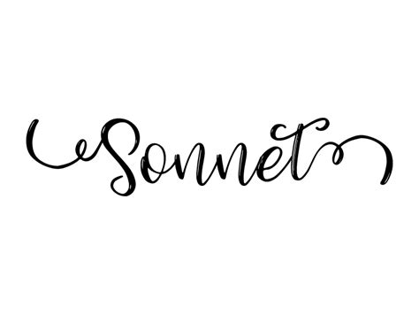 Sonnet SVG Lettering Typography Graphic by islanowarul · Creative Fabrica