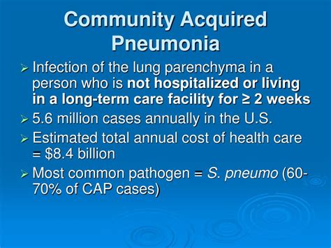 Ppt Community Acquired Pneumonia Powerpoint Presentation Free Download Id 4358218