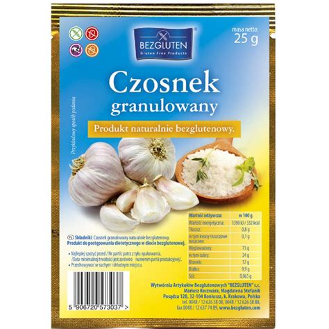 CZOSNEK GRANULOWANY BEZGLUTENOWY 25 G BEZGLUTEN