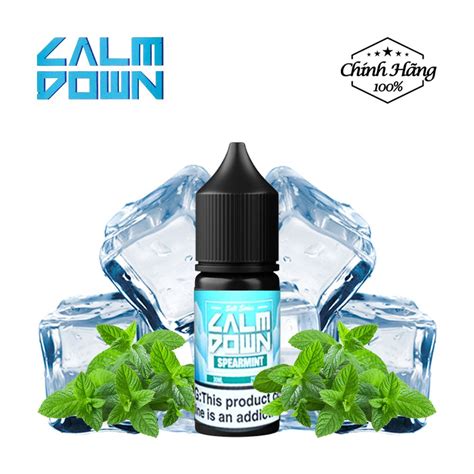 CALMDOWN SaltNic 30ML SpearMint Kẹo DoubleMint bạc hà lạnh Phoenix