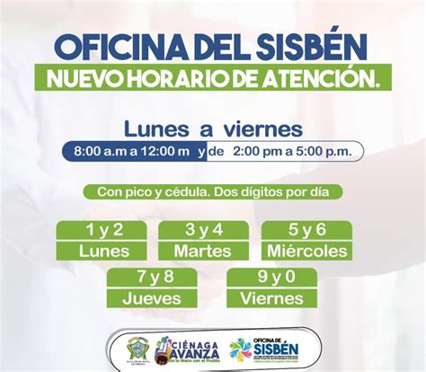 Oficina del Sisbén anuncia nuevo horario de atención MarTVNoticias