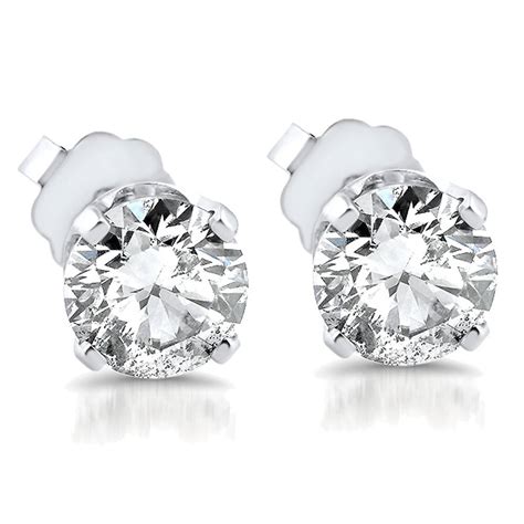 3/4ct Diamond Studs 14K White Gold | eBay