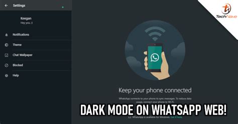 whatsapp web   desktop finally supports dark mode technave