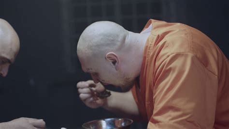 Dining Room Prison Inmate Eating: Inmate Stock Footage SBV-348427458 ...