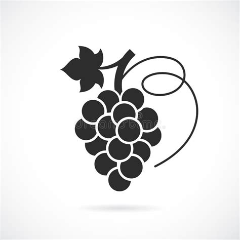 Icono Del Vector De Las Uvas Ilustraci N Del Vector Ilustraci N De